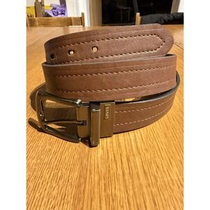 Levi's Quality Heavy Duty Men's Coated Leather Belt Brown XL (42-44)